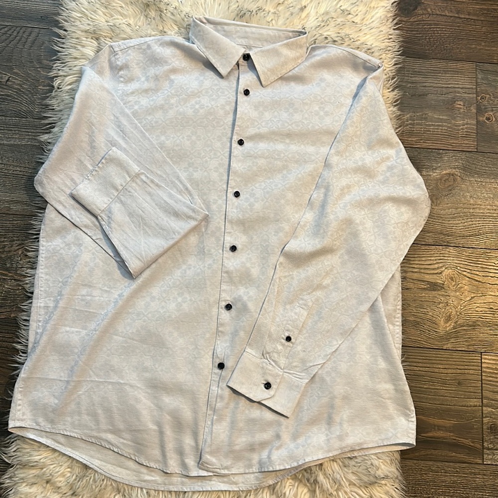 Men’s button up shirt.